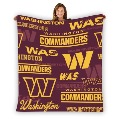 Washington Commanders Single-Side Printing Flannel Blanket
