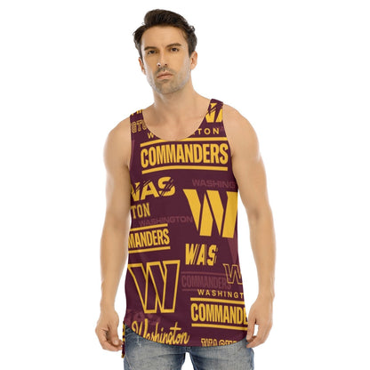 Washington Commanders Men's Curved Hem Long Tank Top