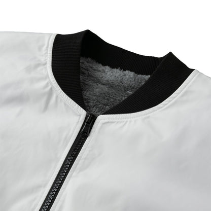 Spray Paint Drips Paint Fleece Bomber Jacket – Graffiti-Inspired Streetwear