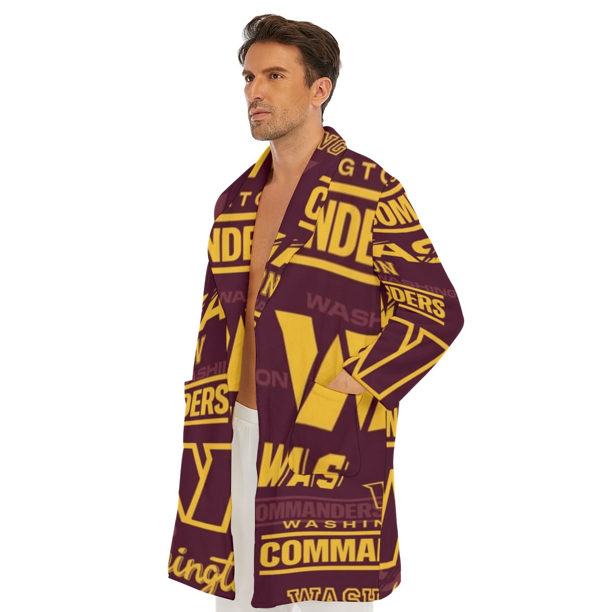Washington Commanders Men's Borg Fleece Robe
