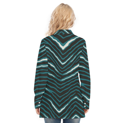 Philadelphia Football Game Day All-Over Print Women's Long Shirt