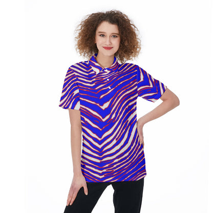 Buffalo Bills Zubaz Women's Polo Shirt