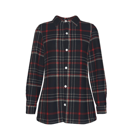 Connecticut tartan plaid Women's Elastic-Back Shirt