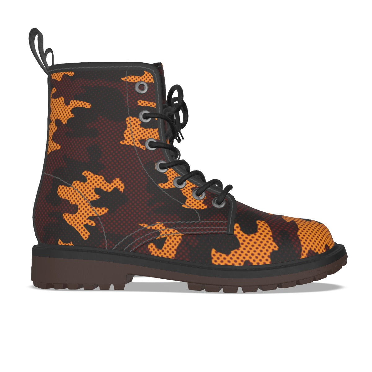 Urban Legend Minnesota Maroon and Gold Camo Martin Short Boots – Golden Gophers-Inspired Streetwear