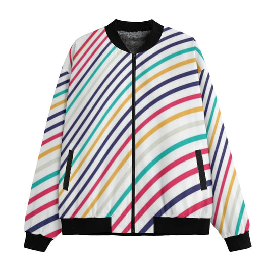 Spray Paint Drips Geometric Abstract Art Marbling Colorful Fleece Bomber Jacket – Urban Streetwear E