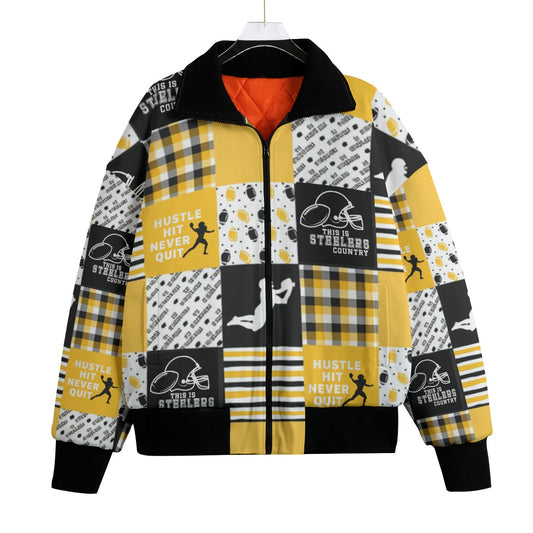 All-Over Print Unisex Knitted Fleece Lapel Outwear