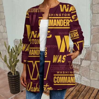 Washington Commanders Women's Faux Sweater Cardigan