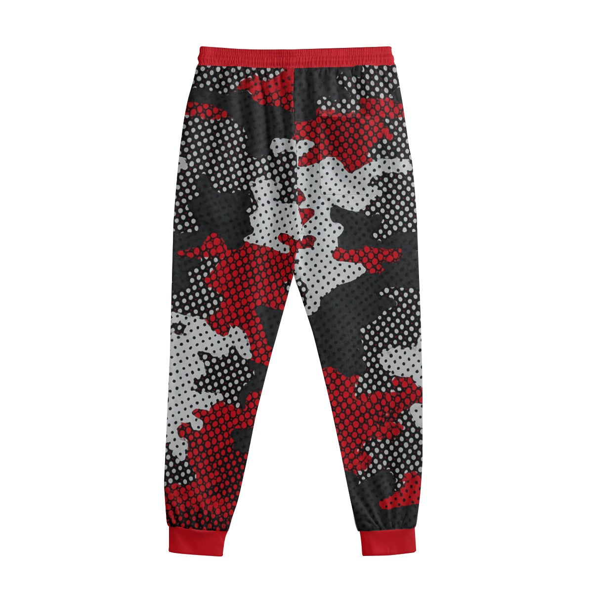 Urban Legend Georgia  Red Black Camo Sweatpants With Waistband