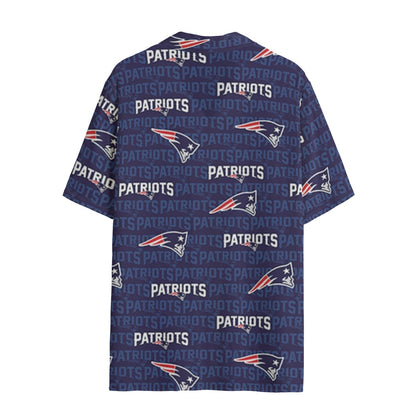 New England Football Game Day All-Over Print Women's Hawaii Shirt | 120GSM