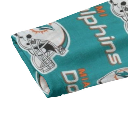 Miami Football Game Day All-Over Print Kid's Plush Windbreaker