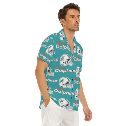 Miami Football Game Day All-Over Print Men's Deep V-neck Short Sleeve T-shirt