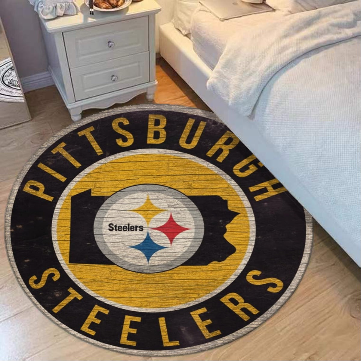 Foldable round mat