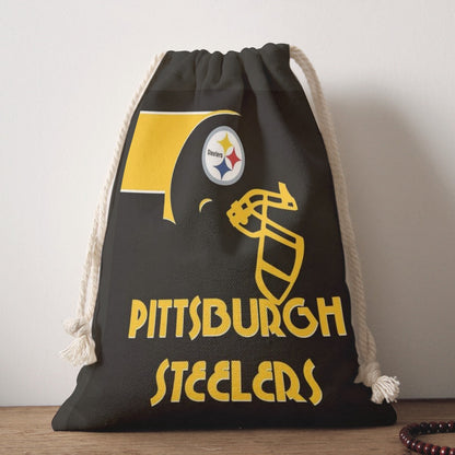 Pittsburgh Steelers Double-Side Printing Christmas Bag