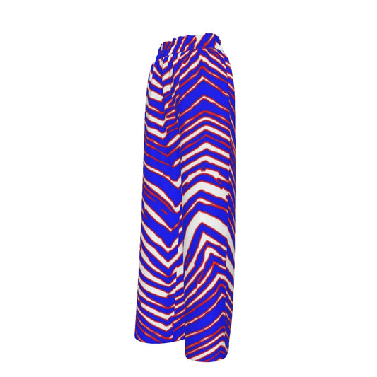Buffalo Bills Zubaz Women's Faux Silk Wide-Leg Pants