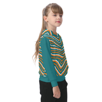 Miami Football Game Day All-Over Print Kid's Heavy Fleece Hoodie