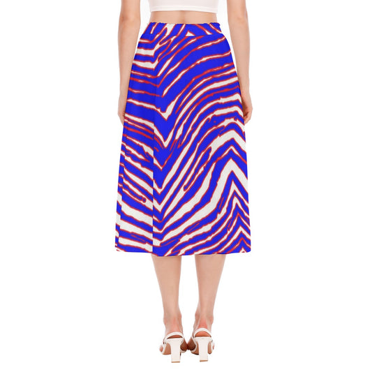 Buffalo Bills Zubaz Women's Long Section Chiffon Skirt