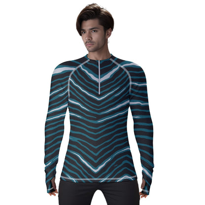 Philadelphia Football Game Day All-Over Print Men's Thumb Hole Compression Shirt|210GSM