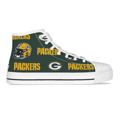 Green Bay Football Game Day Men's Canvas Shoes