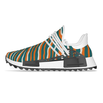 Miami Football Game Day All-Over Print Men's Mesh Sneakers