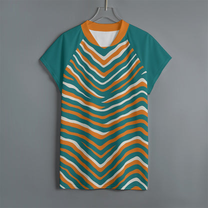 Miami Football Game Day All-Over Print Men's Jersey With Short Raglan Sleeve