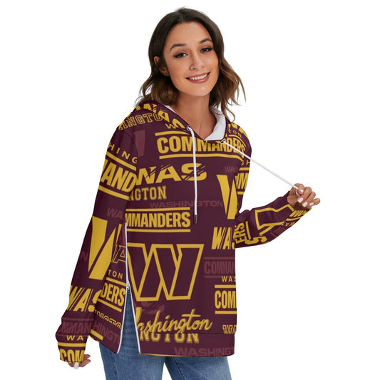 Washington Commanders Women's Heavy Fleece Zip-on-the-Side Hoodie