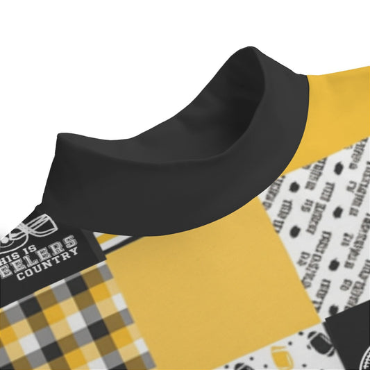 Pittsburgh Steelers Unisex Mid-high Collar Drop Shoulder Sweatshirt