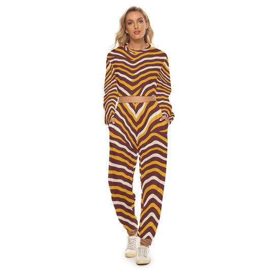 Washington Commanders Women's Crop Sweatshirt Suit