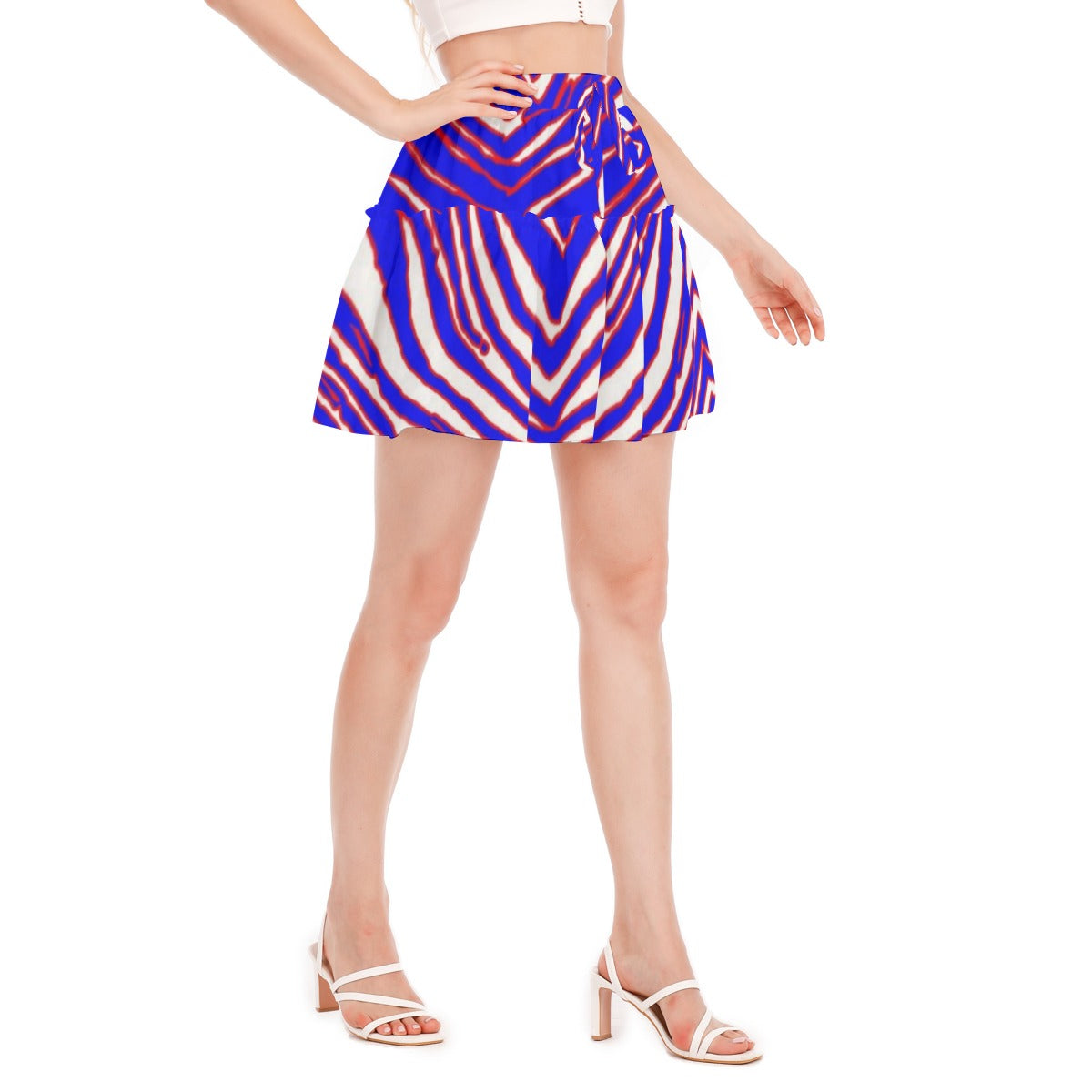 Buffalo Bills Zubaz Women's Ruffled Mini Skirt