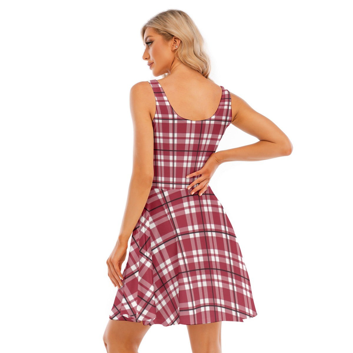 Alabama - Crimson Tide Tartan plaid Women's Tank Vest Dress