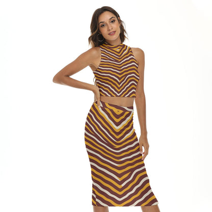 Washington Commanders Women's Tank Top & Split High Skirt Set
