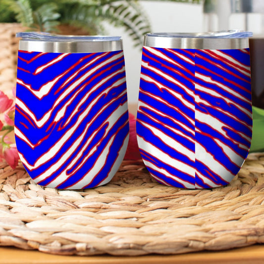 Buffalo Bills Zubaz Stainless Steel Cup Wine Tumbler
