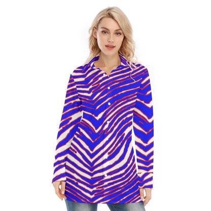 Buffalo Bills Zubaz Women's Long Shirt