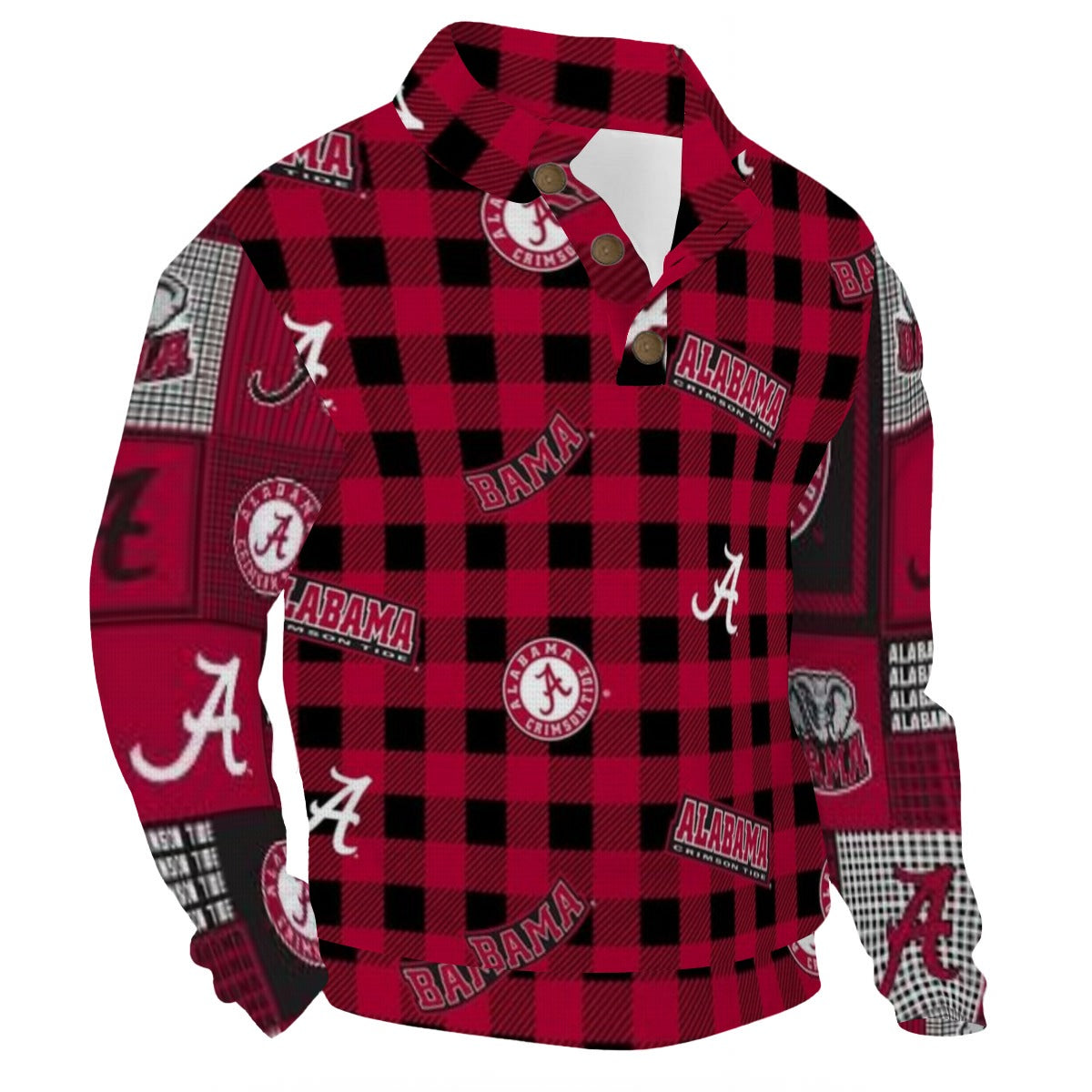 Alabama - Crimson Tide Casual Pullover Shirt With 1/4 Zip