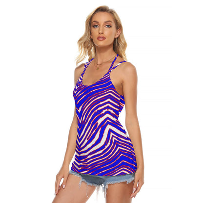 Buffalo Bills Zubaz Women's Halter Top With Backless