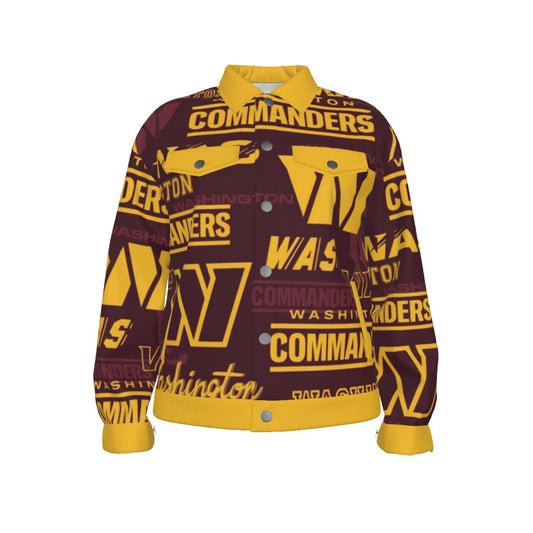 Washington Commanders Unisex Lapel Jacket | 245GSM Cotton