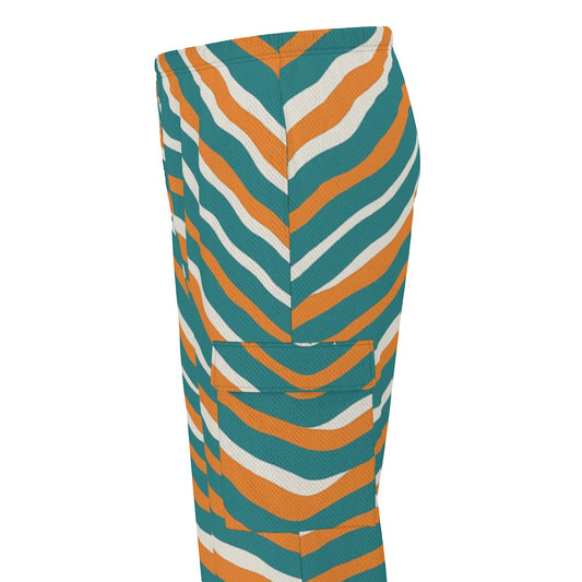 Miami Football Game Day All-Over Print Men's Cargo Pants|220GSM Birdseye