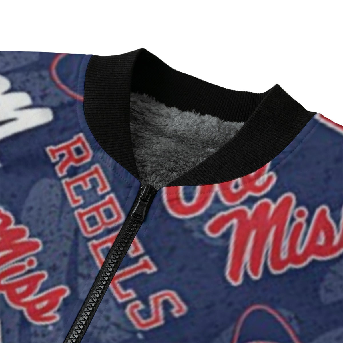 Urban Legend Mississippi Ole Miss – Rebels Fleece Bomber Jacket