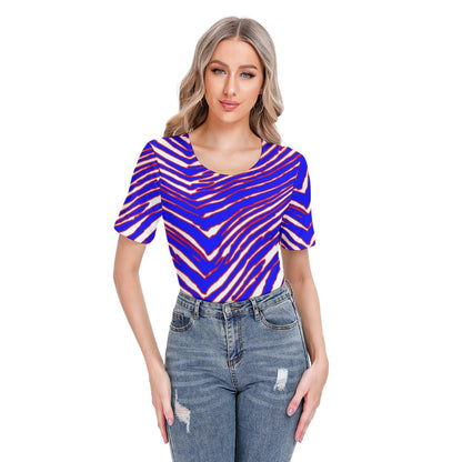 Buffalo Bills Zubaz Women's Short Sleeve Bodysuit