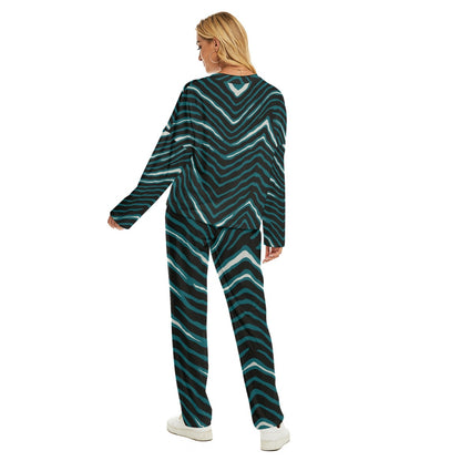 Philadelphia Football Game Day All-Over Print Women's Pajama Suit