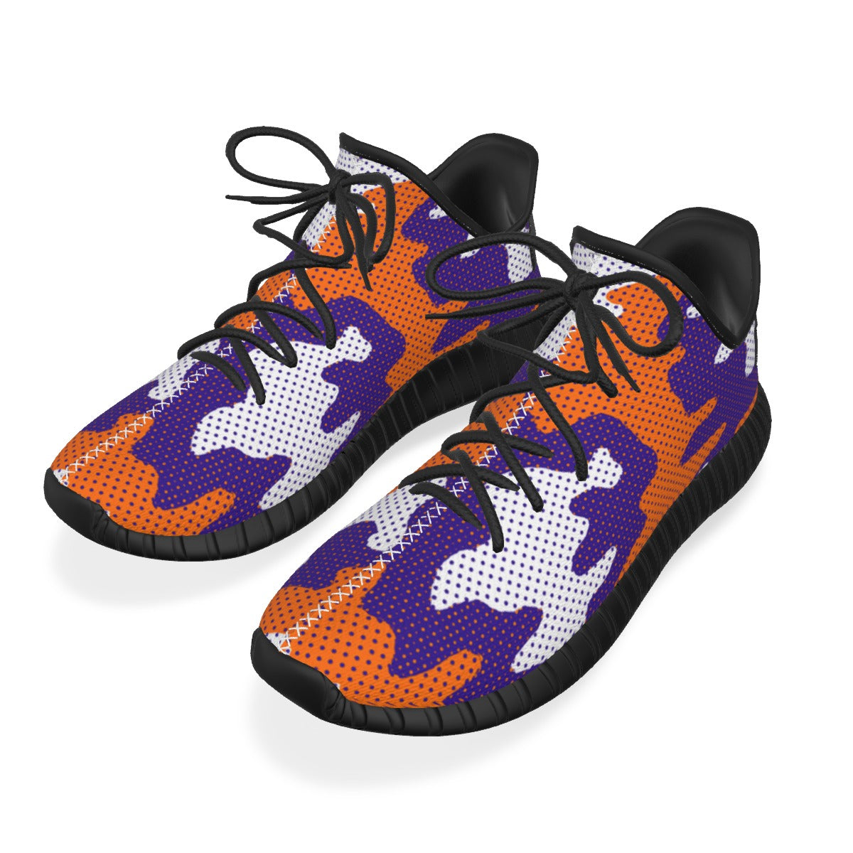 Urban Legend Clemson Tigers Orange Purple White Camo Coconut Sneakers Shoes