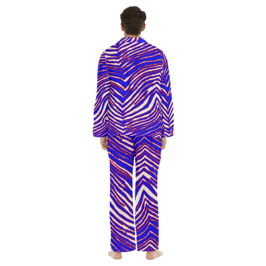 Buffalo Bills Zubaz Men's Lapel Pajama Set