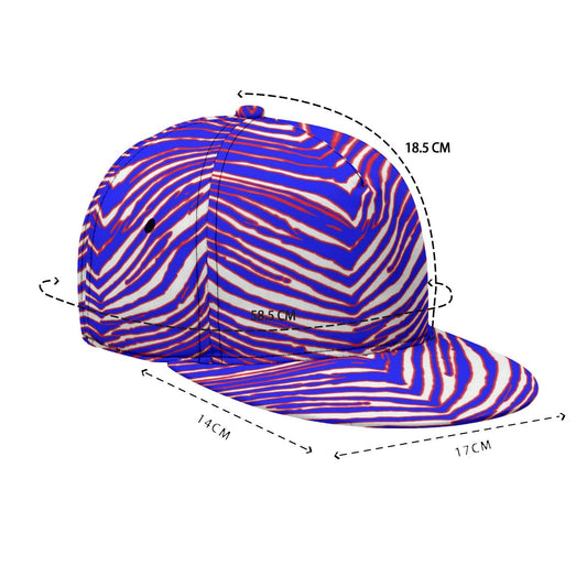 Buffalo Bills Zubaz Flat-Brim Baseball Cap With Box