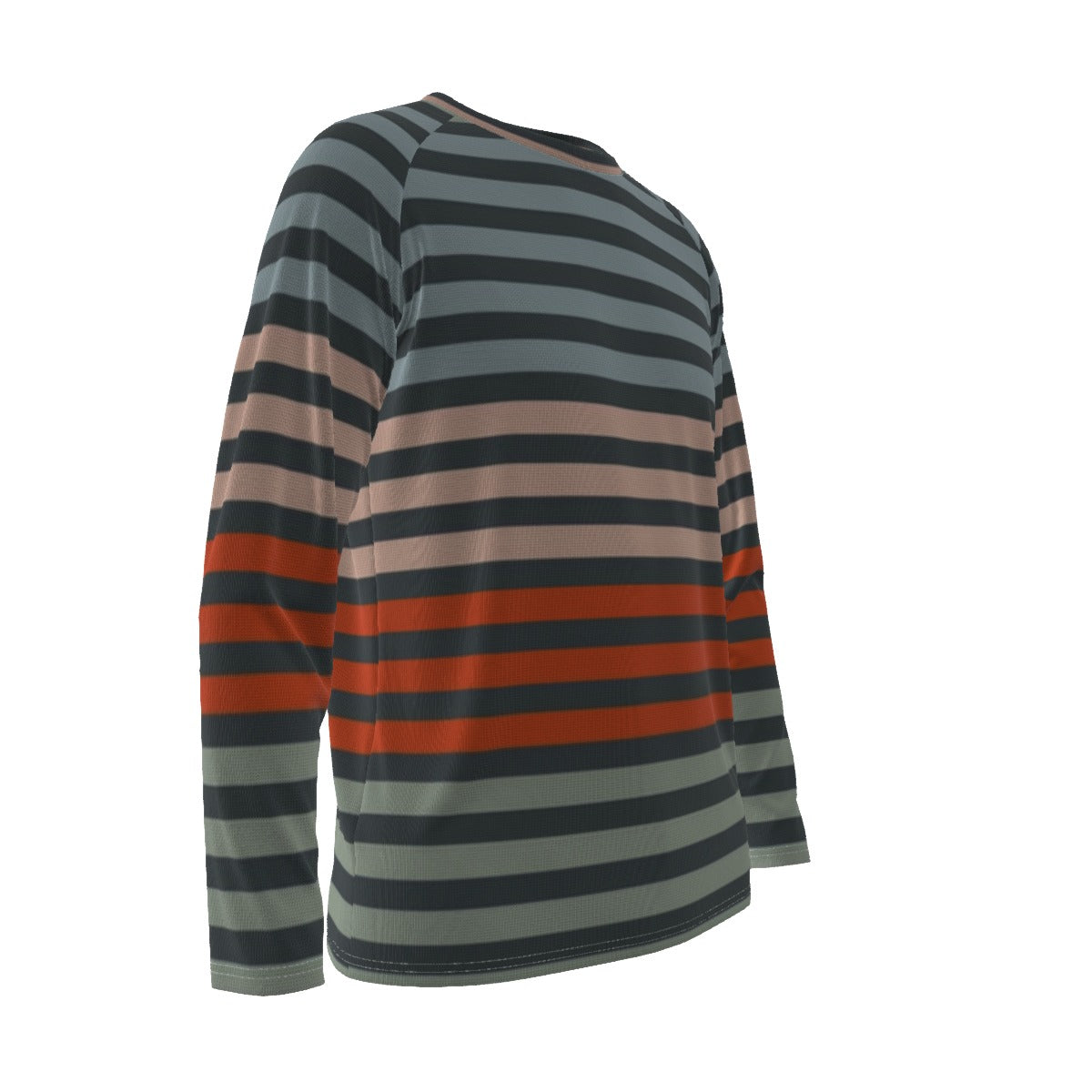 Striped Long Sleeve Casual Shirt – Modern Retro Style