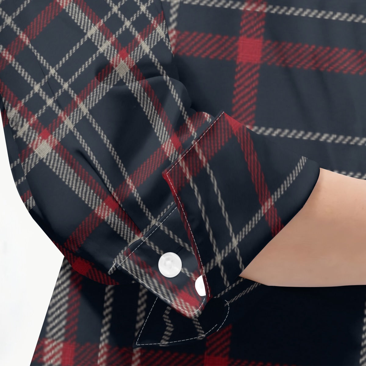 Connecticut tartan plaid Women's 3/4 Sleeve Shirt