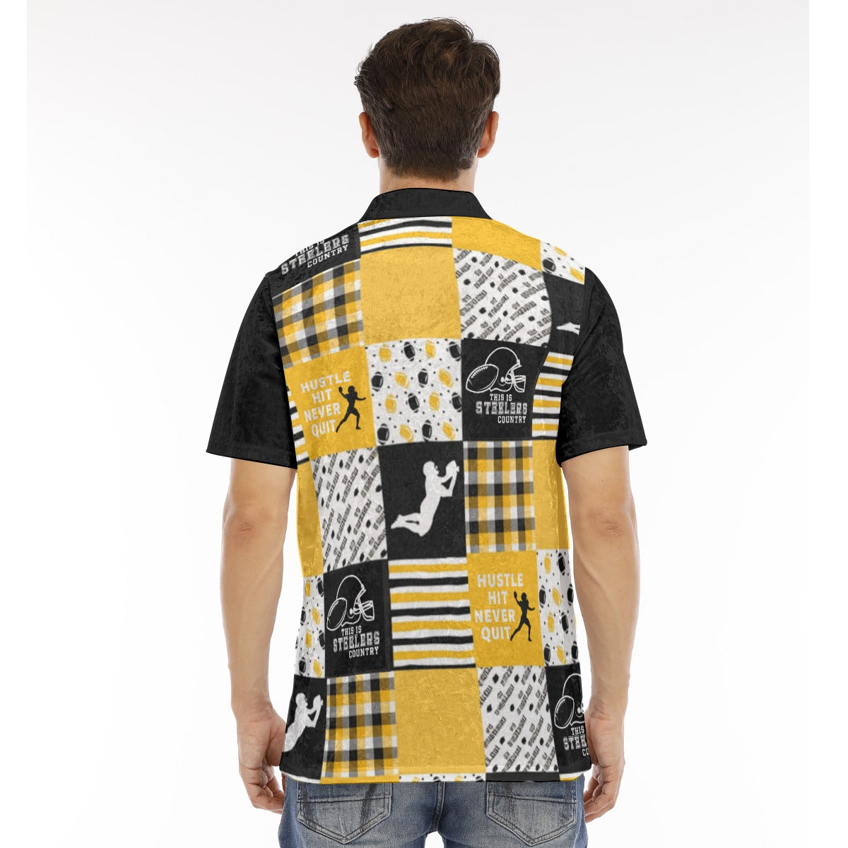 All-Over Print Men's Polo Shirt | Velvet