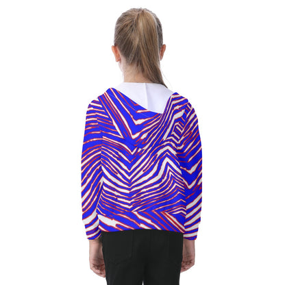 Buffalo Bills Zubaz Kid's Zip-up Hoodie With Patch Pocket