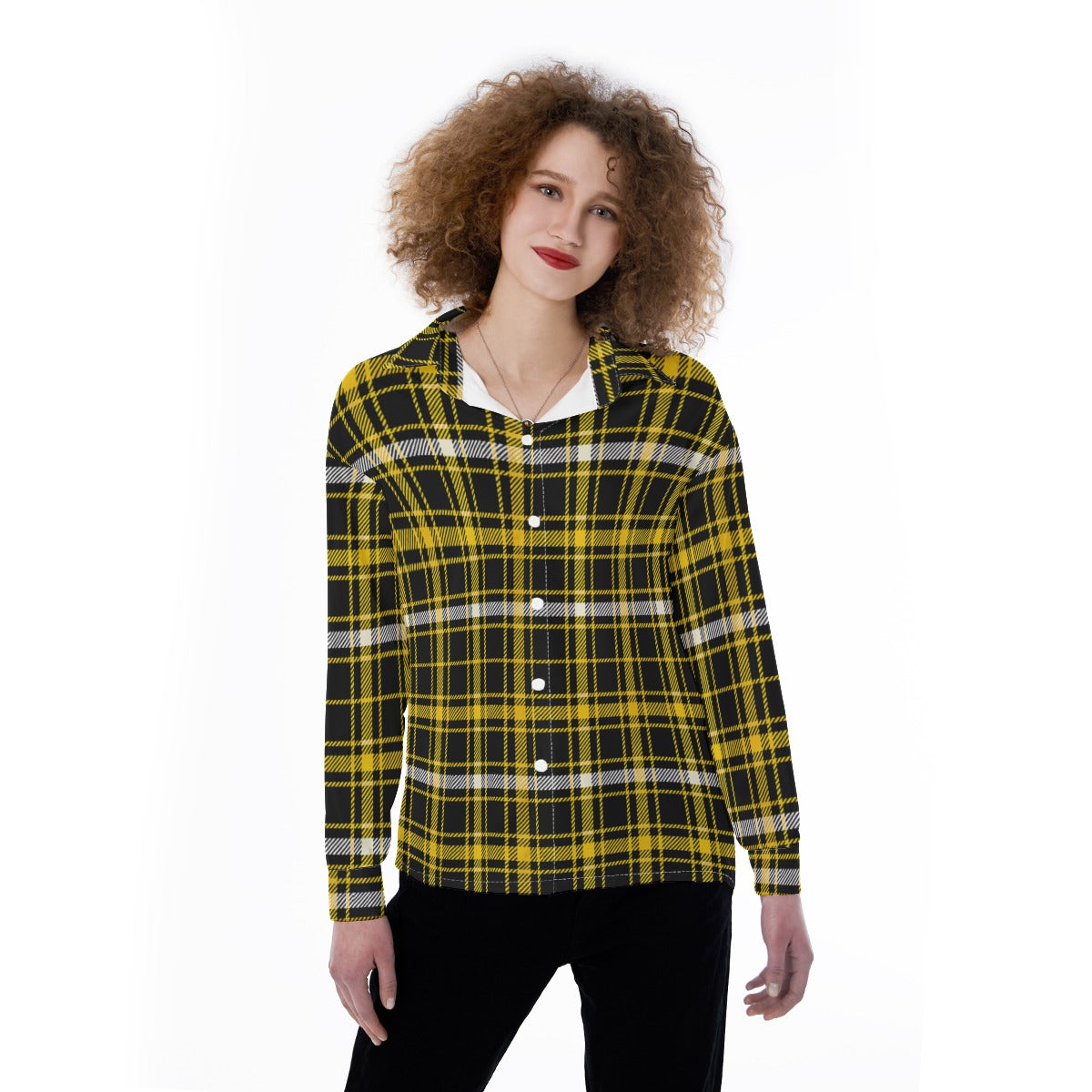 Missouri Tartan Plaid Tigers Women's Satin Shirt