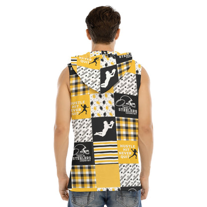 All-Over Print Men's Tank Hooded Vest