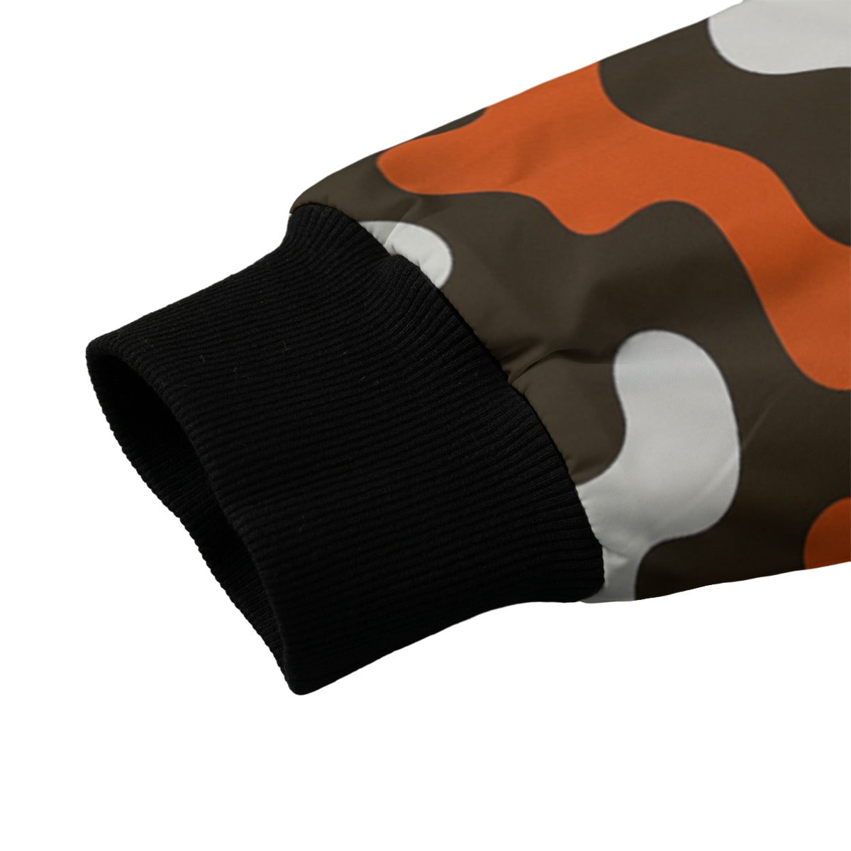 Cleveland Browns Camo Fleece Bomber Jacket – Brown, Orange and White NFL Streetwear