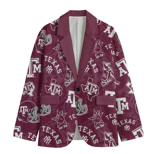Texas A&M - Aggies Suit  Collar Blazer